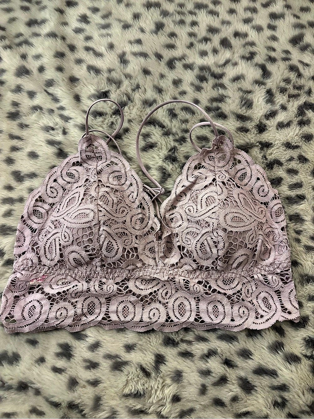 PINK Lace Paisley Bra Size XL